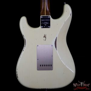 Fender Custom Shop 1956 Roasted Stratocaster Relic Birdseye Maple Neck Aged Vintage White - Image 6