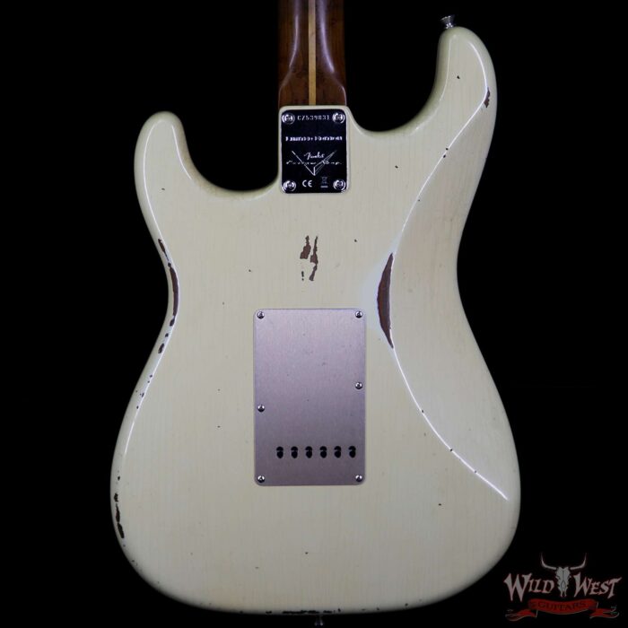 Fender Custom Shop 1956 Roasted Stratocaster Relic Birdseye Maple Neck Aged Vintage White - Image 6