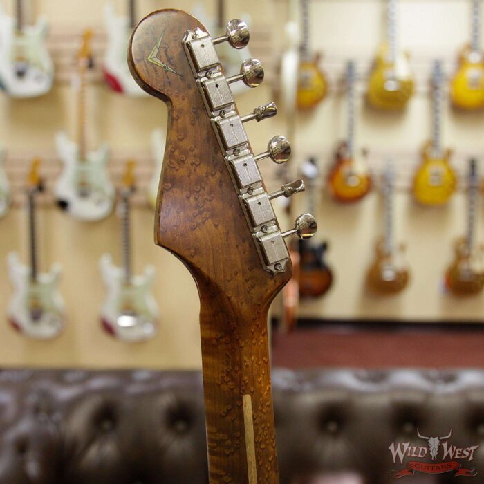 Fender Custom Shop 1956 Roasted Stratocaster Relic Birdseye Maple Neck Aged Vintage White - Image 9