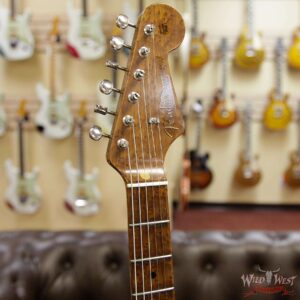Fender Custom Shop 1956 Roasted Stratocaster Relic Birdseye Maple Neck Aged Vintage White - Image 7