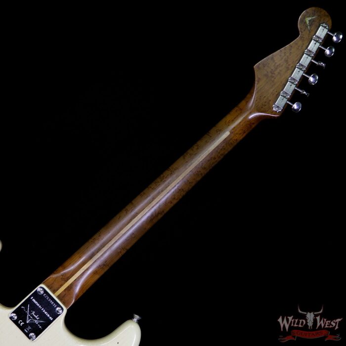 Fender Custom Shop 1956 Roasted Stratocaster Relic Birdseye Maple Neck Aged Vintage White - Image 10