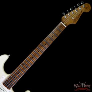 Fender Custom Shop 1956 Roasted Stratocaster Relic Birdseye Maple Neck Aged Vintage White - Image 8