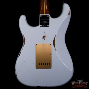 Fender Custom Shop 1956 Roasted Stratocaster Relic Birdseye Maple Neck Aged Sonic Blue - Image 6