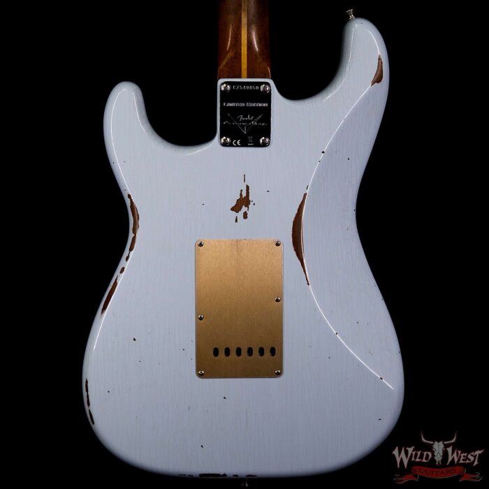 Fender Custom Shop 1956 Roasted Stratocaster Relic Birdseye Maple Neck Aged Sonic Blue - Image 6