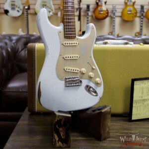 Fender Custom Shop 1956 Roasted Stratocaster Relic Birdseye Maple Neck Aged Sonic Blue - Image 13