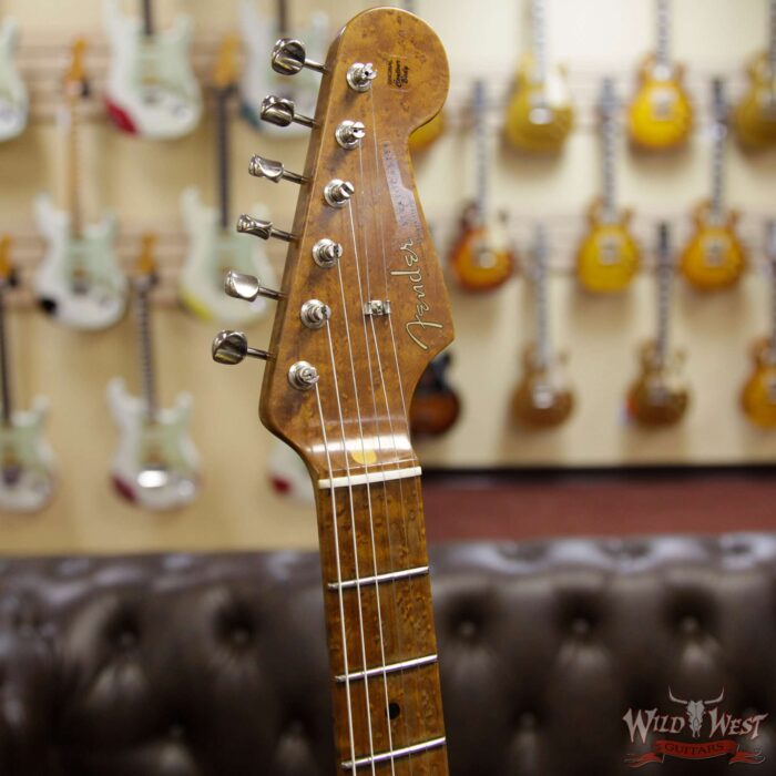 Fender Custom Shop 1956 Roasted Stratocaster Relic Birdseye Maple Neck Aged Sonic Blue - Image 7