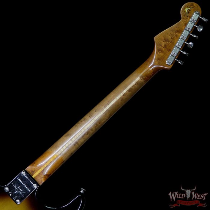 2017 NAMM Fender Custom Shop 30th Anniversary LTD 1956 Roasted Stratocaster Relic 2 Tone Sunburst - Image 11