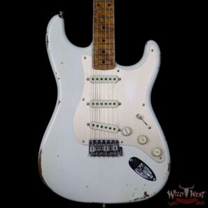 2017 NAMM Fender Custom Shop 30th Anniversary LTD 1956 Roasted Stratocaster Relic Aged Olympic White - Image 3