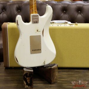 2017 NAMM Fender Custom Shop 30th Anniversary LTD 1956 Roasted Stratocaster Relic Aged Olympic White - Image 15