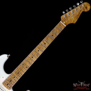 2017 NAMM Fender Custom Shop 30th Anniversary LTD 1956 Roasted Stratocaster Relic Aged Olympic White - Image 9