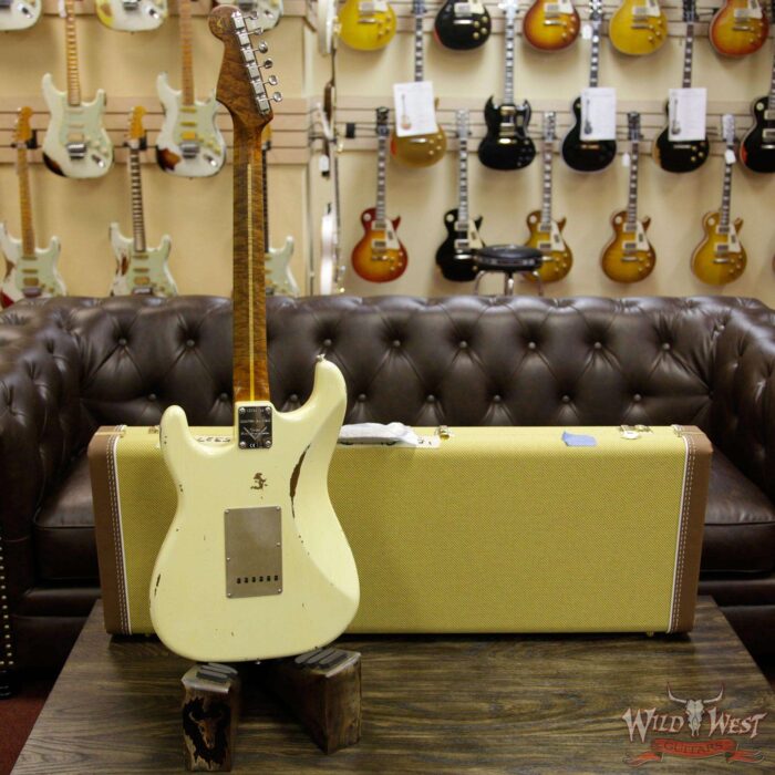 2017 NAMM Fender Custom Shop 30th Anniversary LTD 1956 Roasted Stratocaster Relic Aged Vintage White - Image 14