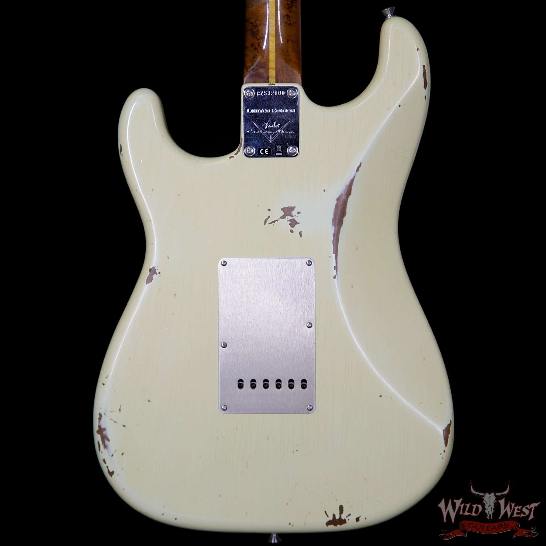 fendercs-1956rststratocaster-avw-cz532800-bb__wwg.jpg NAMM Fender Custom Shop 30th Anniversary LTD 1956 Roasted Stratocaster Relic Aged Vintage White - Image 7