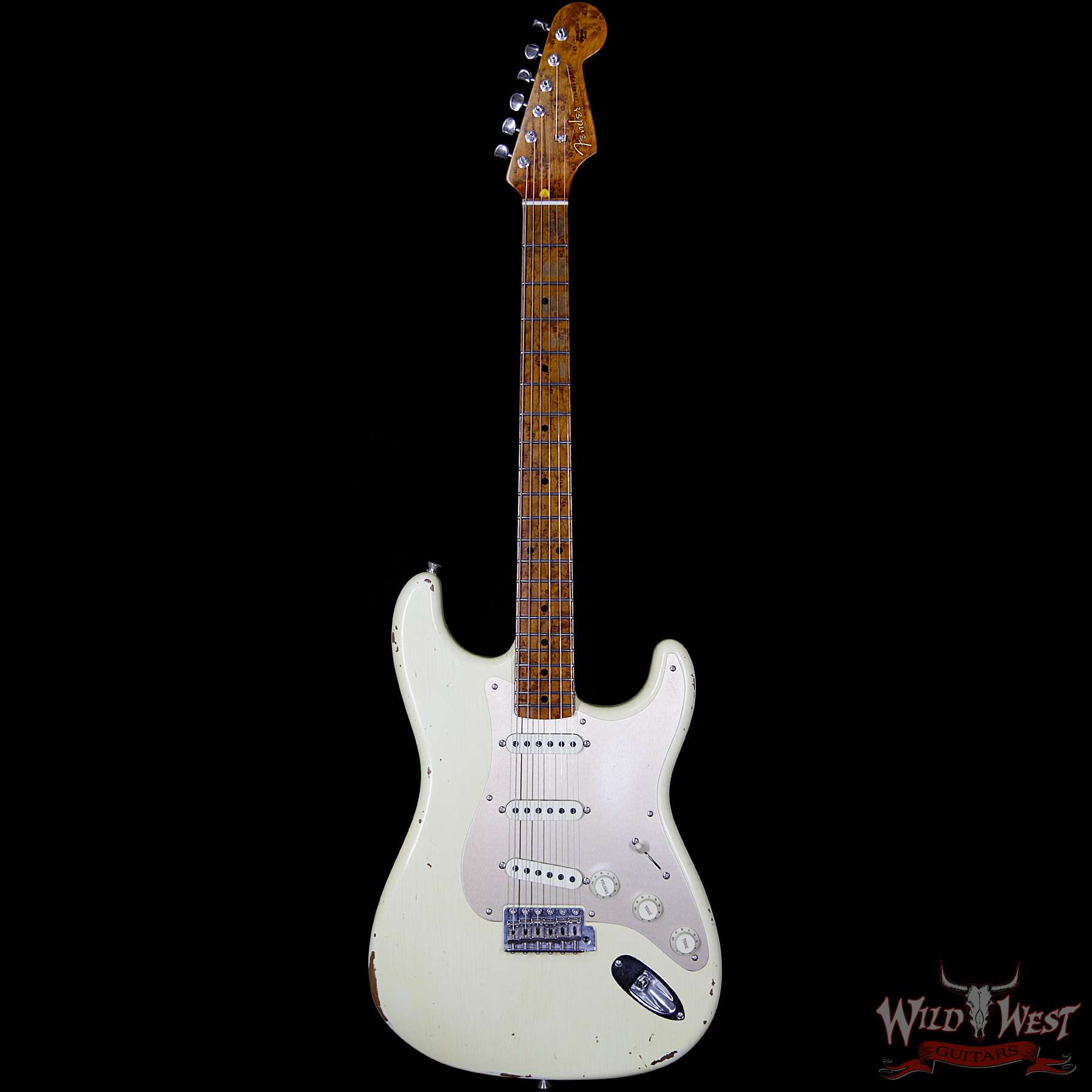 fendercs-1956rststratocaster-avw-cz532800-f__wwg.jpg NAMM Fender Custom Shop 30th Anniversary LTD 1956 Roasted Stratocaster Relic Aged Vintage White - Image 5