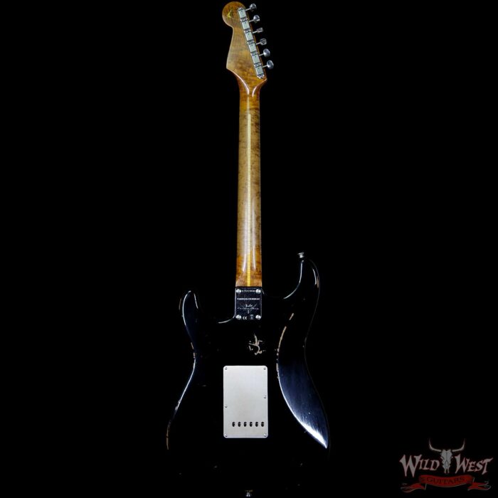 2017 NAMM Fender Custom Shop 30th Anniversary LTD 1956 Roasted Stratocaster Relic Aged Black - Image 6