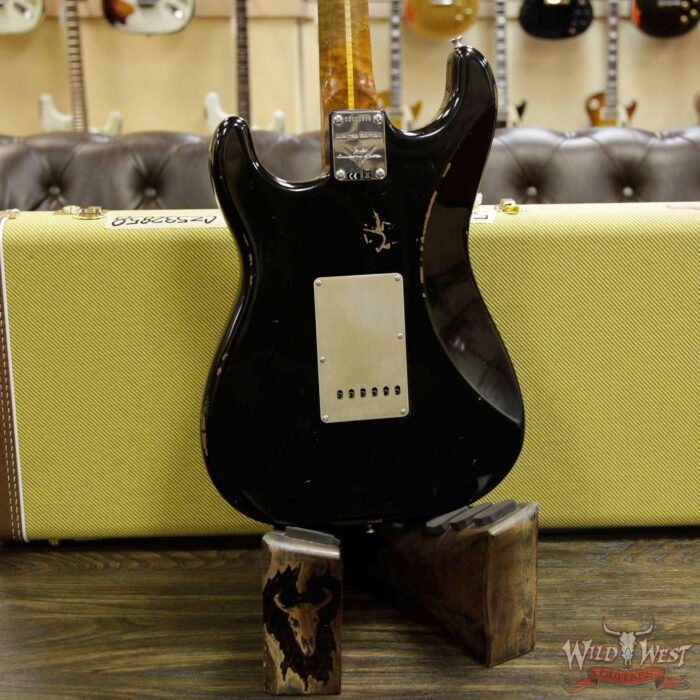 2017 NAMM Fender Custom Shop 30th Anniversary LTD 1956 Roasted Stratocaster Relic Aged Black - Image 15