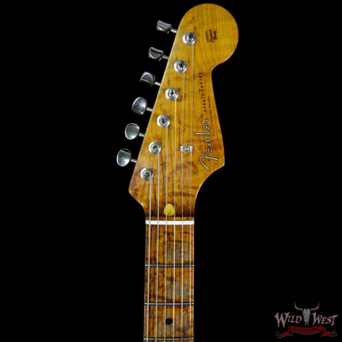 2017 NAMM Fender Custom Shop 30th Anniversary LTD 1956 Roasted Stratocaster Relic Aged Black - Image 8