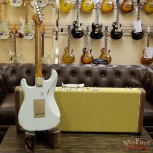 2017 NAMM Fender Custom Shop 30th Anniversary LTD 1956 Roasted Stratocaster Relic Faded Sonic Blue - Image 14