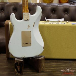 2017 NAMM Fender Custom Shop 30th Anniversary LTD 1956 Roasted Stratocaster Relic Faded Sonic Blue - Image 15