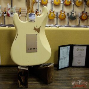 Fender Custom Shop 1956 Roasted Stratocaster Relic AAA Birdseye Maple Neck & Fingerboard Aged Vintage White - Image 15
