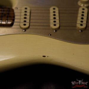 Fender Custom Shop 1956 Roasted Stratocaster Relic AAA Birdseye Maple Neck & Fingerboard Aged Vintage White - Image 13