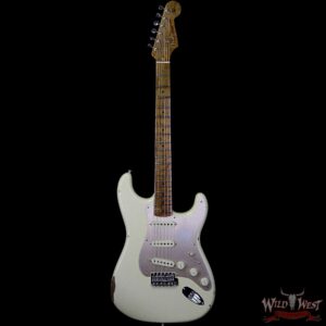 Fender Custom Shop 1956 Roasted Stratocaster Relic AAA Birdseye Maple Neck & Fingerboard Aged Vintage White - Image 4