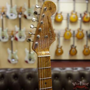Fender Custom Shop 1956 Roasted Stratocaster Relic AAA Birdseye Maple Neck & Fingerboard Aged Vintage White - Image 7