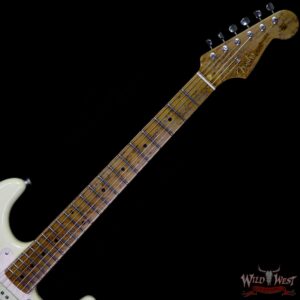 Fender Custom Shop 1956 Roasted Stratocaster Relic AAA Birdseye Maple Neck & Fingerboard Aged Vintage White - Image 8