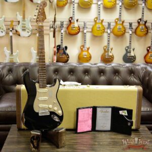 Fender Custom Shop 1956 Roasted Stratocaster Relic Birdseye Neck & Fingerboard Aged Black - Image 12