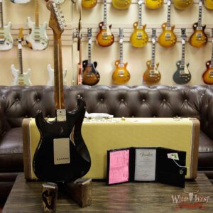 Fender Custom Shop 1956 Roasted Stratocaster Relic Birdseye Neck & Fingerboard Aged Black - Image 14