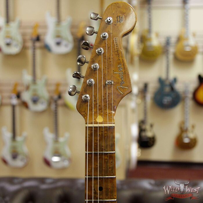 Fender Custom Shop 30th Anniversary LTD Roasted 1956 Stratocaster Relic Birdseye Neck & Board Faded Sonic Blue - Image 8