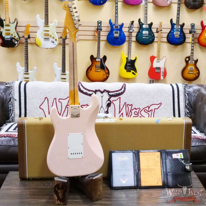 Fender Custom Shop 1956 Stratocaster Hand-Wound Master Design Bone Tone Pickups Journeyman Relic Super Faded Aged Shell Pink - Image 10