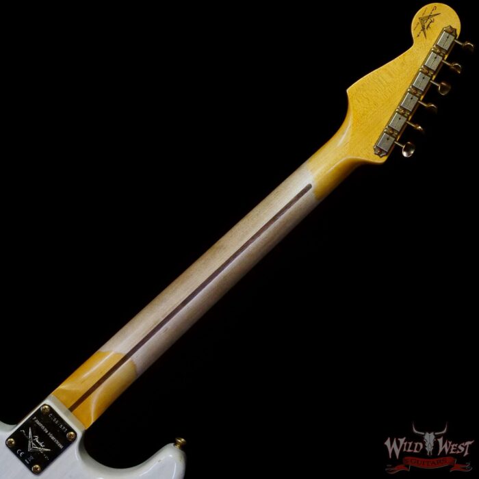 Fender Custom Shop 1956 Stratocaster Hand-Wound Pickups Relic Gold Hardware Aged White Blonde - Image 5