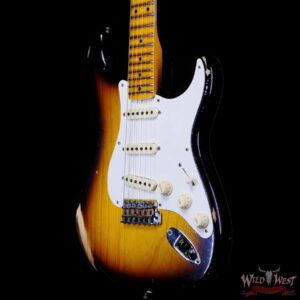 Fender Custom Shop 1956 Stratocaster Hand-Wound Pickups Relic Faded 2 Tone Sunburst - Image 2