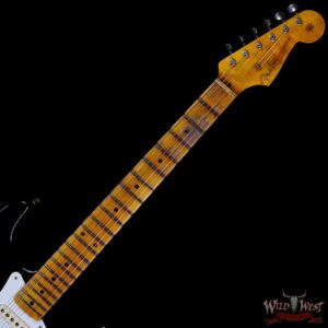 Fender Custom Shop 1956 Ash Stratocaster Hand-Wound Pickups Relic Faded Black - Image 4