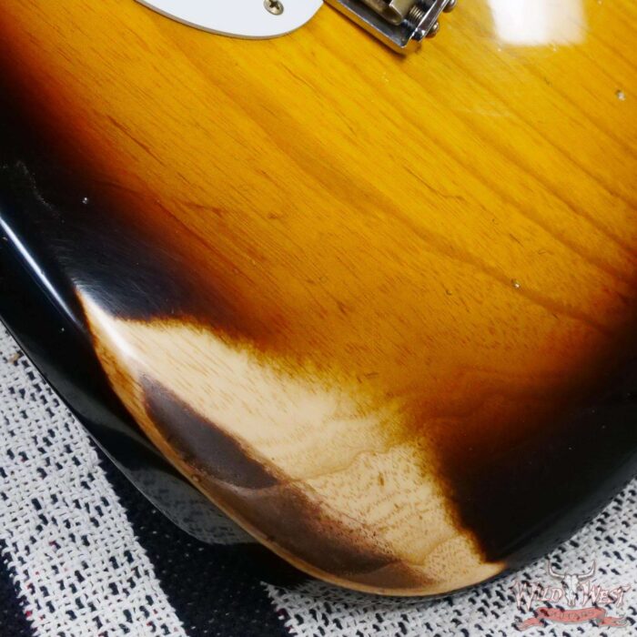 Fender Custom Shop 1956 Stratocaster Hand-Wound Pickups Relic Faded 2 Tone Sunburst - Image 9