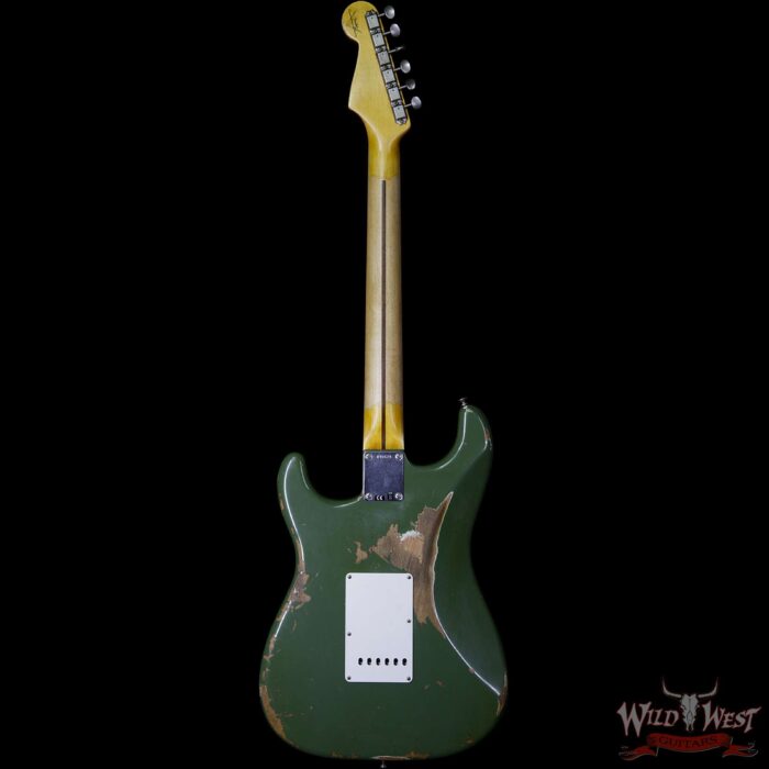 Fender Custom Shop 1956 Stratocaster HSS Heavy Relic Matte Army 2 - Image 5