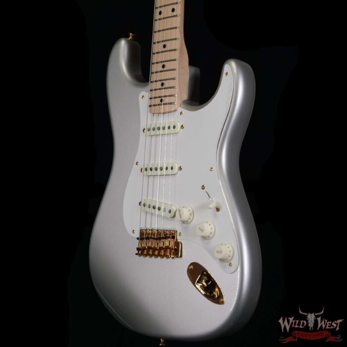 Fender Custom Shop 1956 Stratocaster NOS Ash Body Quatersawn Maple Neck Hand-Wound Pickups Inca Silver - Image 2