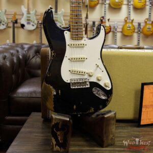 Fender Custom Shop 1957 Stratocaster Heavy Relic Maple Neck Black - Image 13