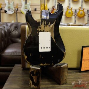Fender Custom Shop 1957 Stratocaster Heavy Relic Maple Neck Black - Image 15