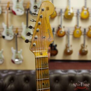 Fender Custom Shop 1957 Stratocaster Heavy Relic Maple Neck Black - Image 8