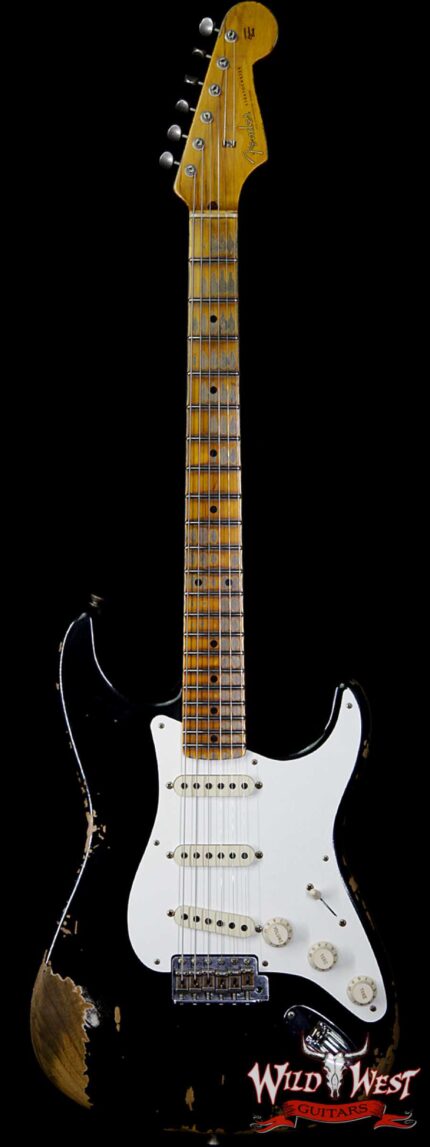 Fender Custom Shop 1957 Stratocaster Heavy Relic Maple Neck Black
