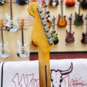 Fender Custom Shop Time Machine Collection 1957 Stratocaster Relic Faded Aged Daphne Blue - Image 11