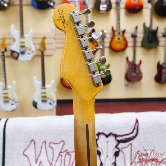 Fender Custom Shop Time Machine Collection 1957 Stratocaster Relic Faded Aged Daphne Blue - Image 11