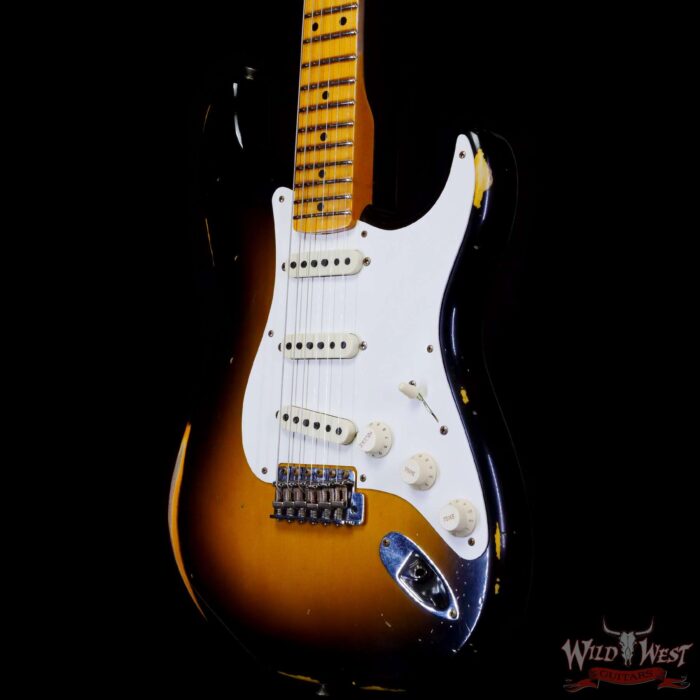 Fender Custom Shop ‘57 1957 Stratocaster Hand-Wound Pickups Relic Wide-Fade 2-Color Sunburst - Image 2