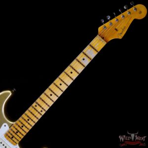 Fender Custom Shop 1957 Stratocaster Hand-Wound Pickups Quatersawn Maple Neck Relic Aged HLE Gold - Image 4