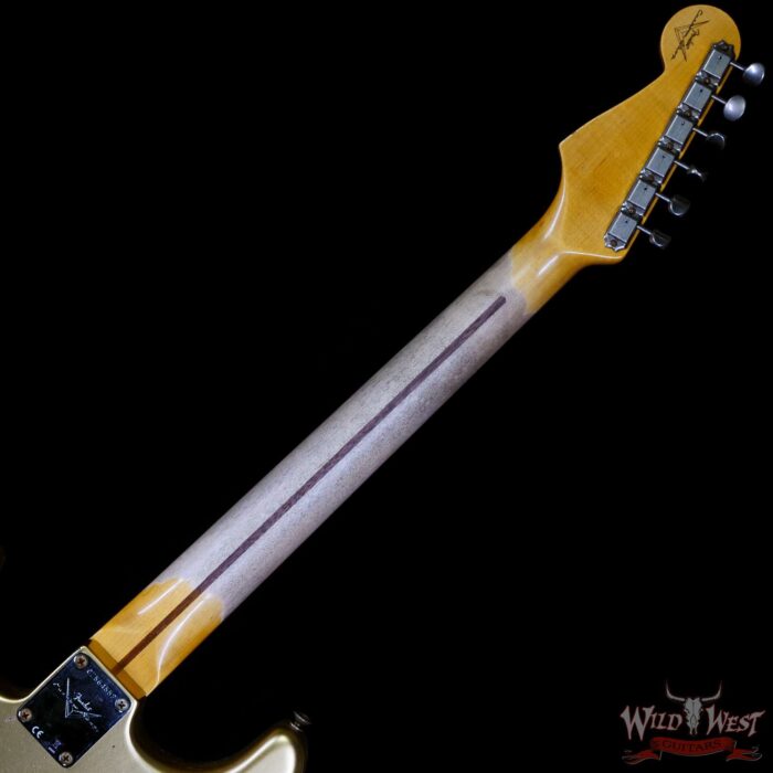 Fender Custom Shop 1957 Stratocaster Hand-Wound Pickups Quatersawn Maple Neck Relic Aged HLE Gold - Image 5