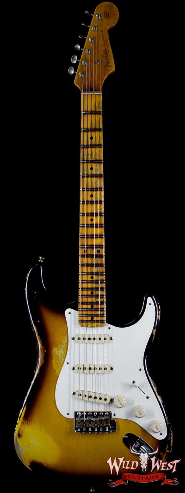 Fender Custom Shop 1957 Stratocaster Heavy Relic Maple Neck 2 Tone Sunburst - Image 1