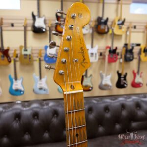 Fender Custom Shop Limited Edition 1957 Stratocaster Heavy Relic Hand-Wound Pickups Black over 2 Tone Sunburst - Image 7