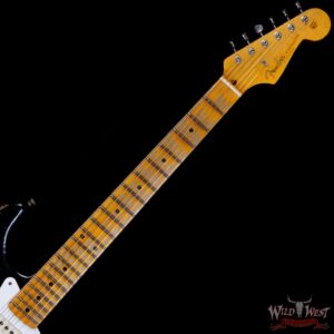 Fender Custom Shop Limited Edition 1957 Stratocaster Heavy Relic Hand-Wound Pickups Black over 2 Tone Sunburst - Image 4