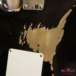 Fender Custom Shop 1957 Stratocaster Reissue Heavy Relic Maple Neck Black - Image 13